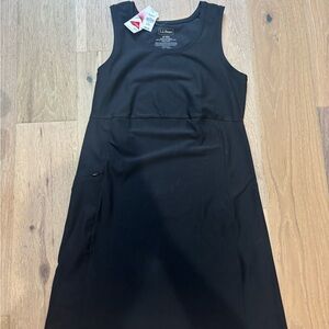NWT L.L. Bean Women's Black Sleeveless Day Dress